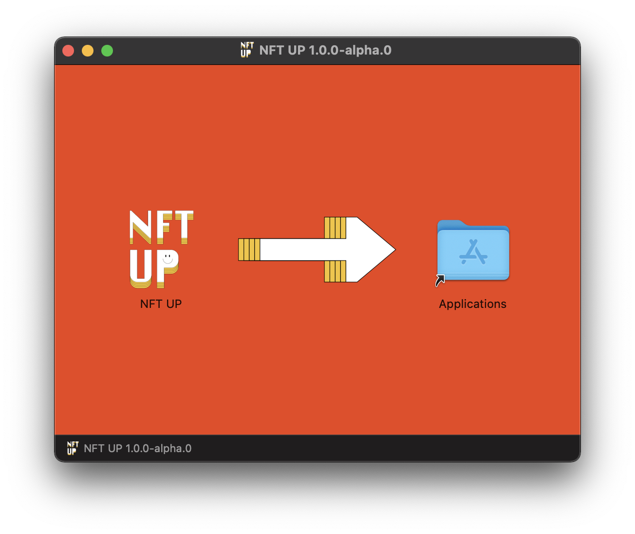 screenshot of nft up install process